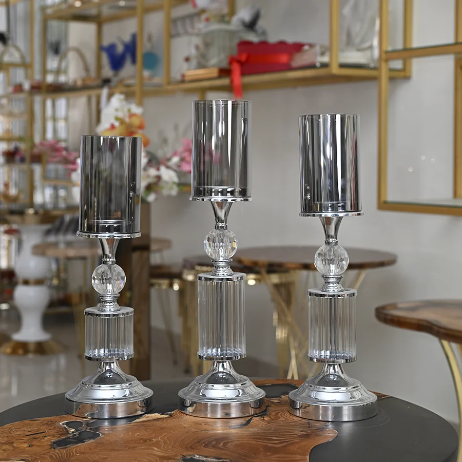 Lüks Kristal Cam Şamdanlar