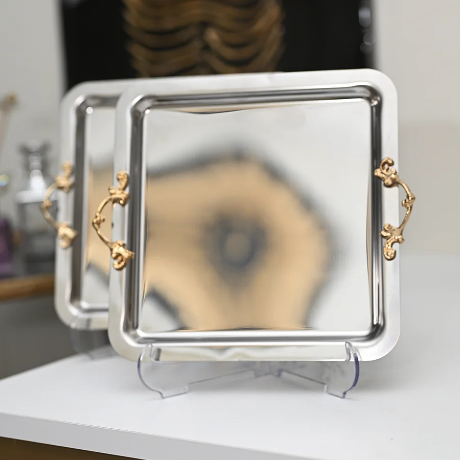 Modern Kare Servis Tepsisi