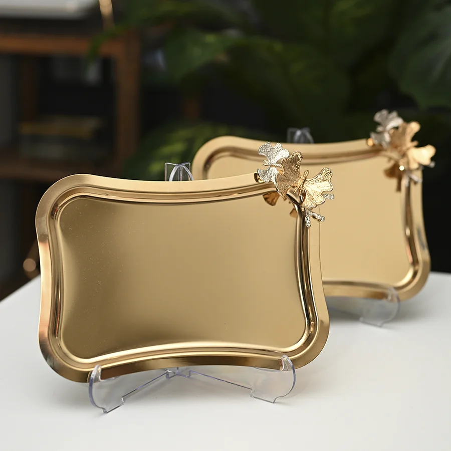 Modern Gold Servis Tepsisi