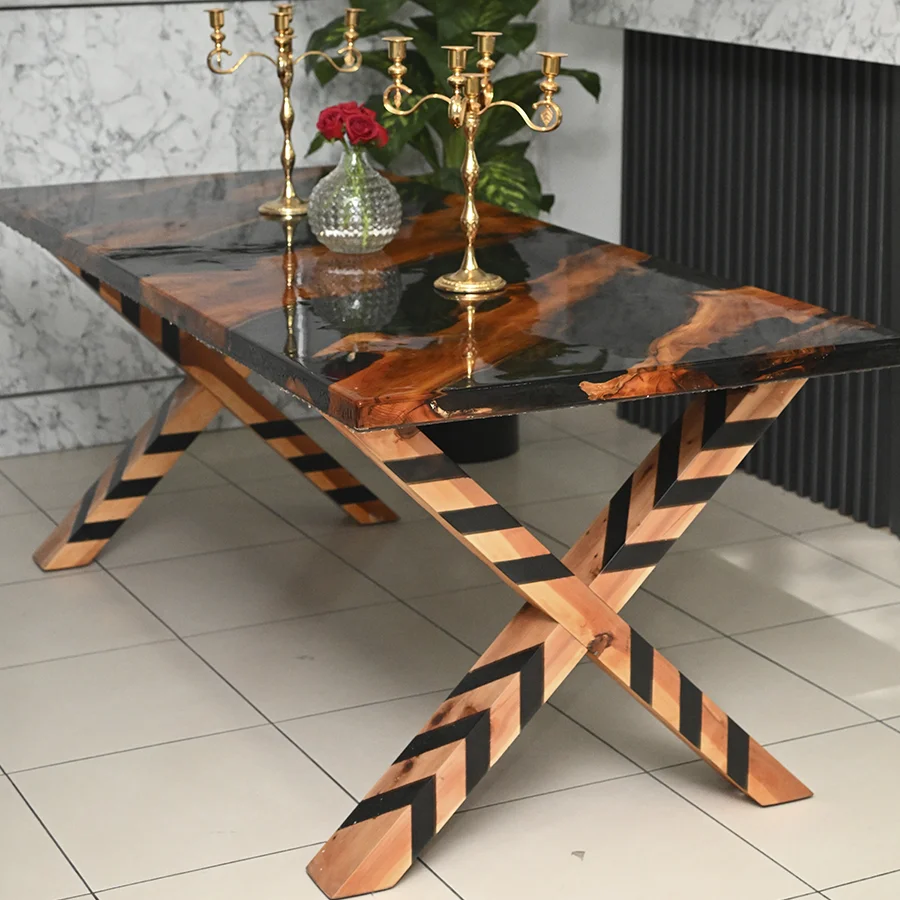 Ardıç Ağacından Epoksi Masa